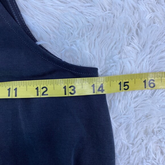 UO Silence and Noise Dark Gray V Neck Metal Chain Tank XS - Picture 8 of 9